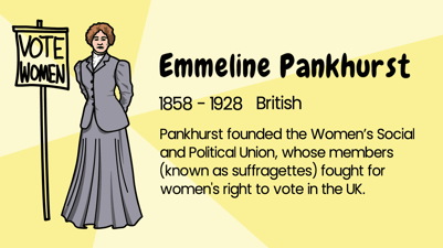 Emmeline Pankhurst facts new image