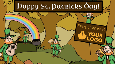 Happy St Patricks Day ecard video template VideoScribe