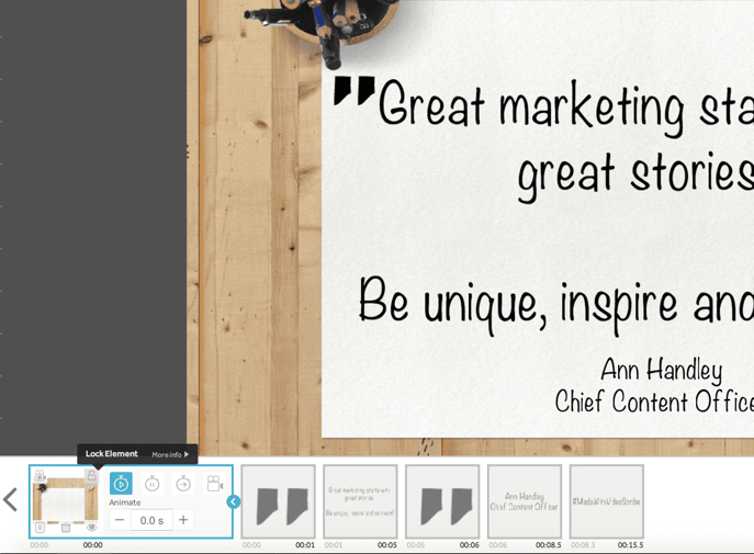 Helpful VideoScribe features how to lock background images elements