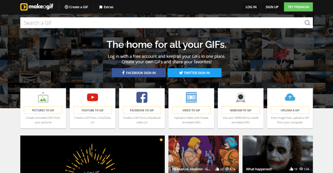 Free GIF Maker - create GIFs in two steps