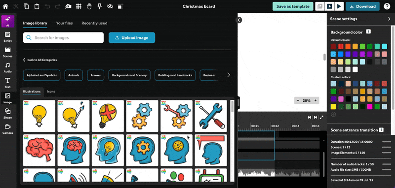 VideoScribe image library