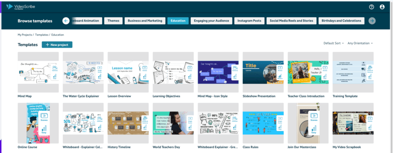 VideoScribe Education Templates