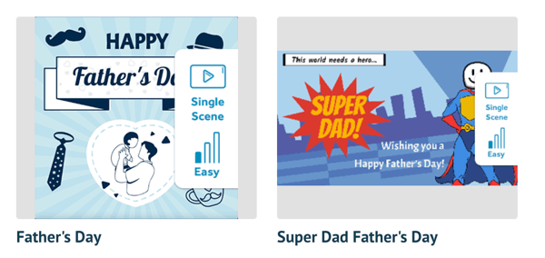 Father's Day video templates