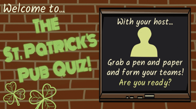 St Patricks day pub quiz video template VideoScribe