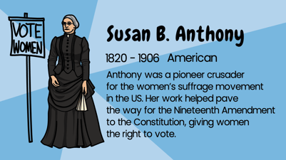 Susan B. Anthony facts new image