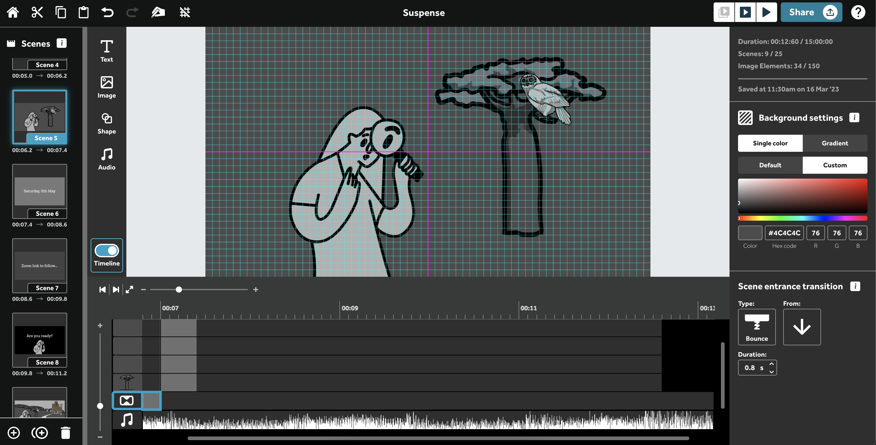 🚨 New feature 🚨 The advanced timeline has expanded to include audio tracks