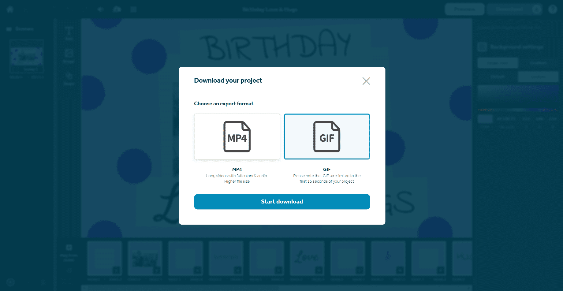 VideoScribe for Browser download as GIF
