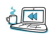 Laptop and coffee mug VideoScribe highlight image