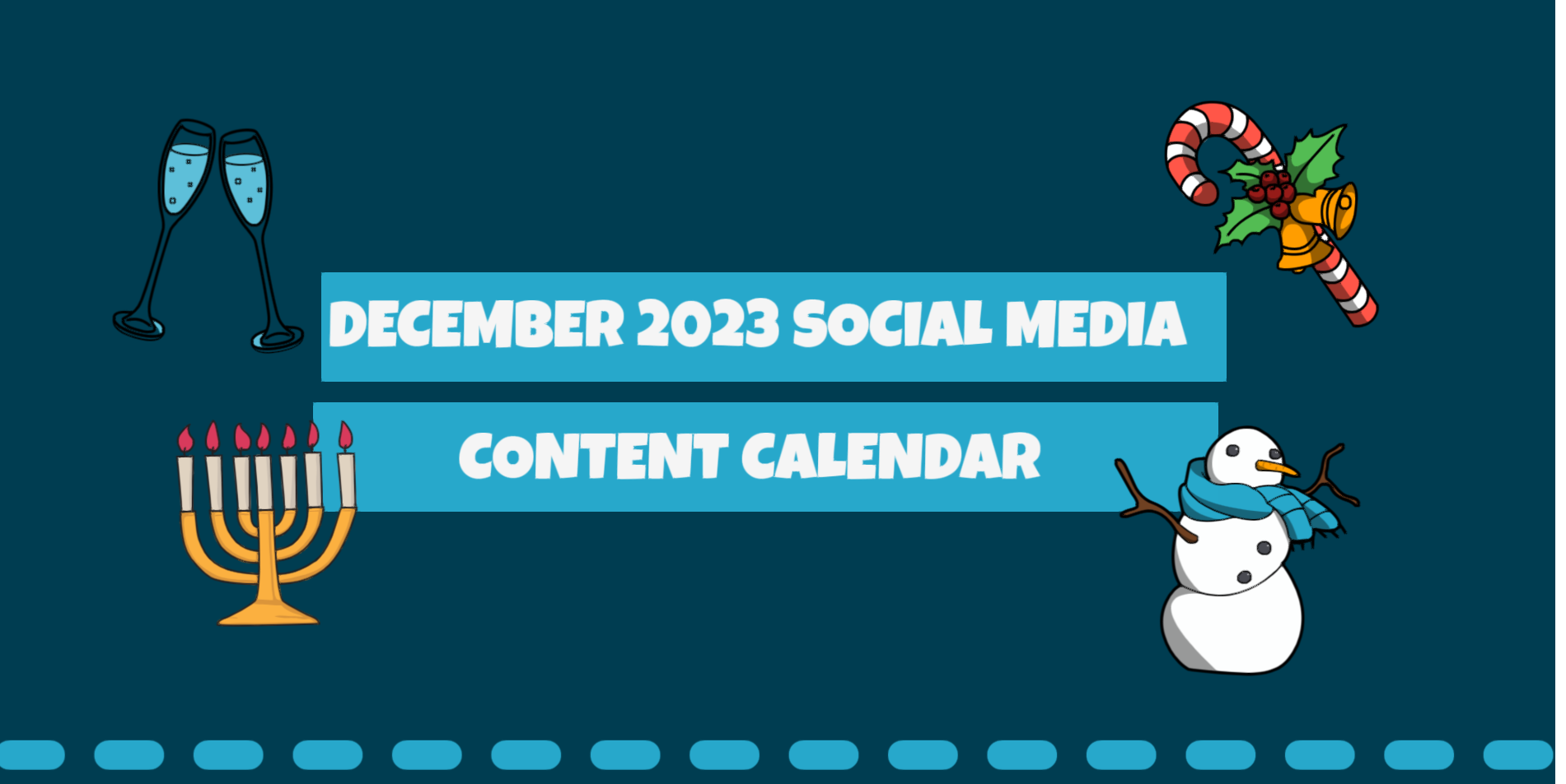 The ultimate December 2023 social media video content calendar