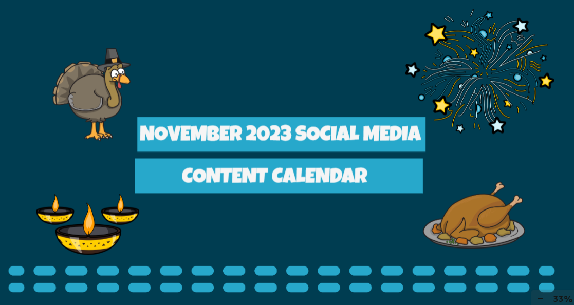 The ultimate November 2023 social media video content calendar