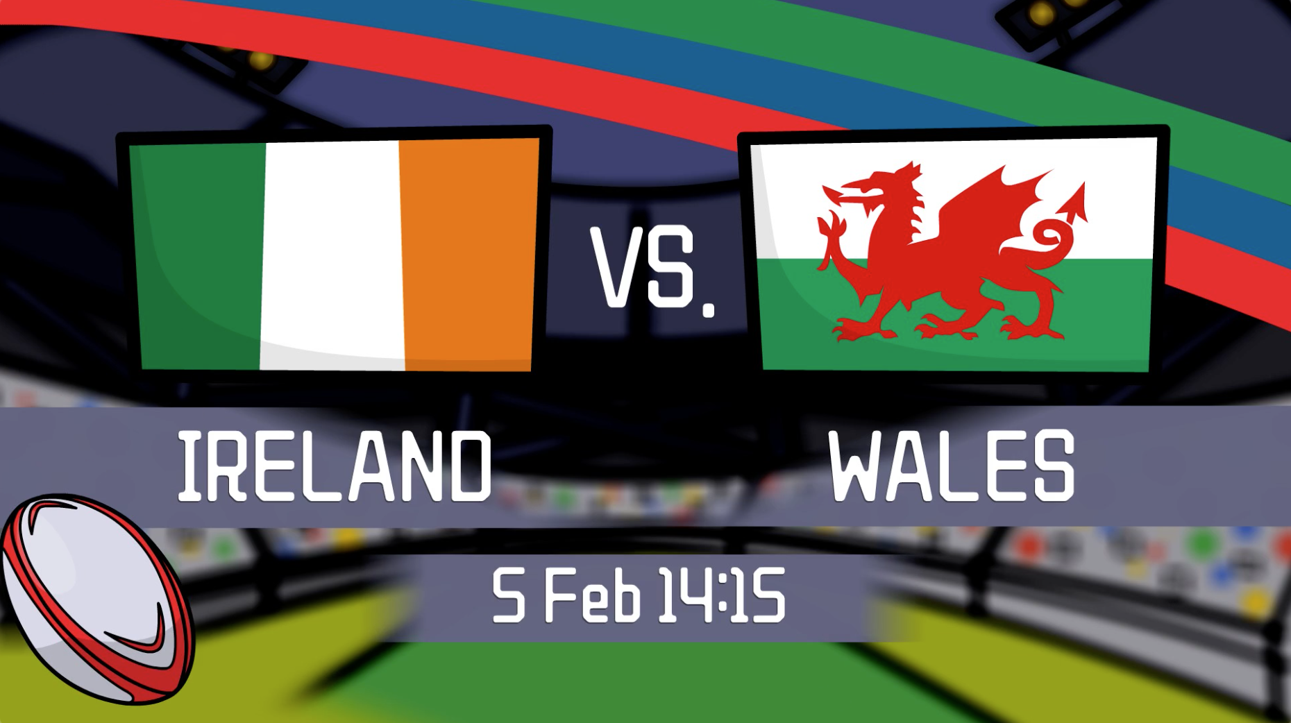 Winning Six Nations Rugby 2022 animated video templates