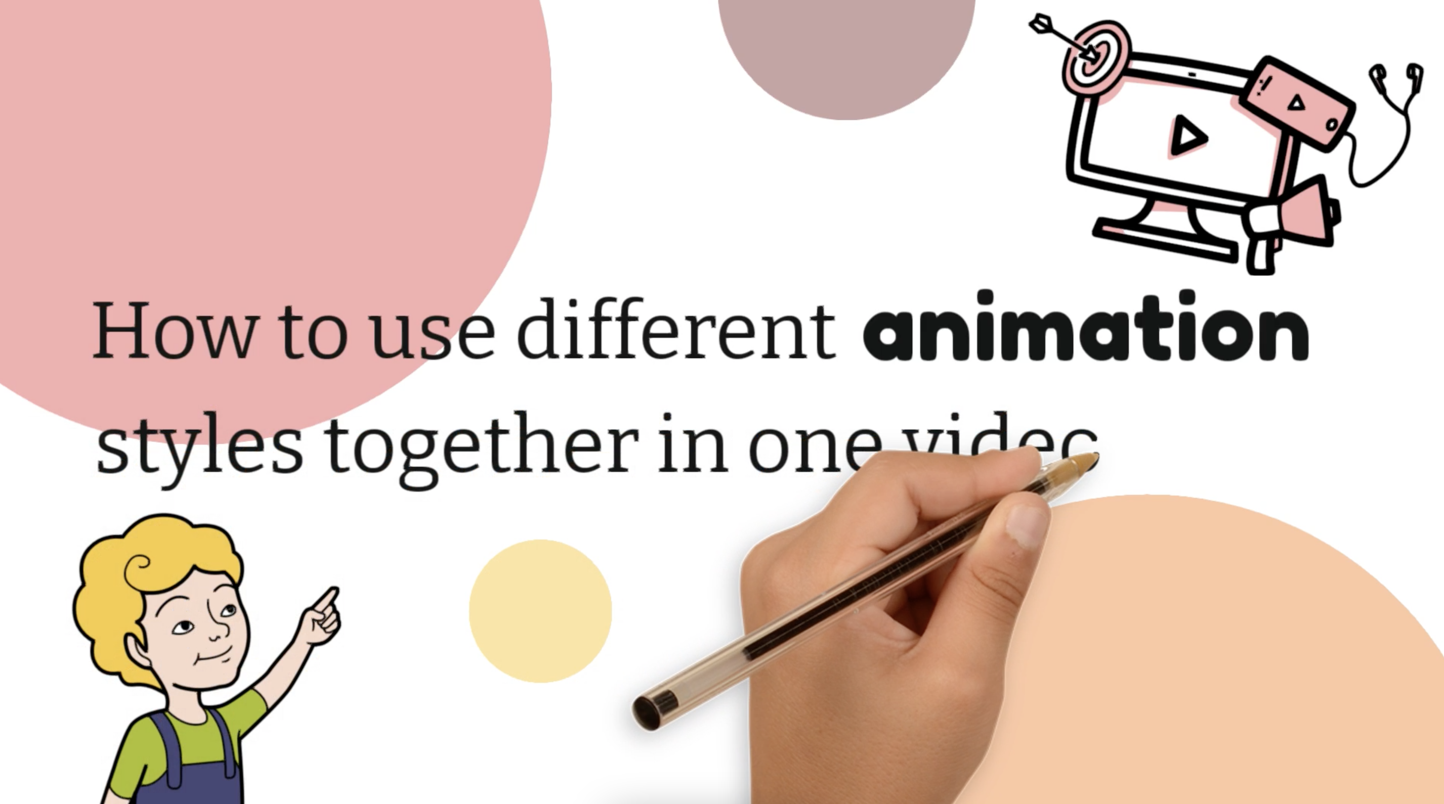 How to use different animation styles together in one video